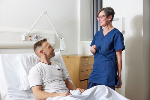 Patient with nurse