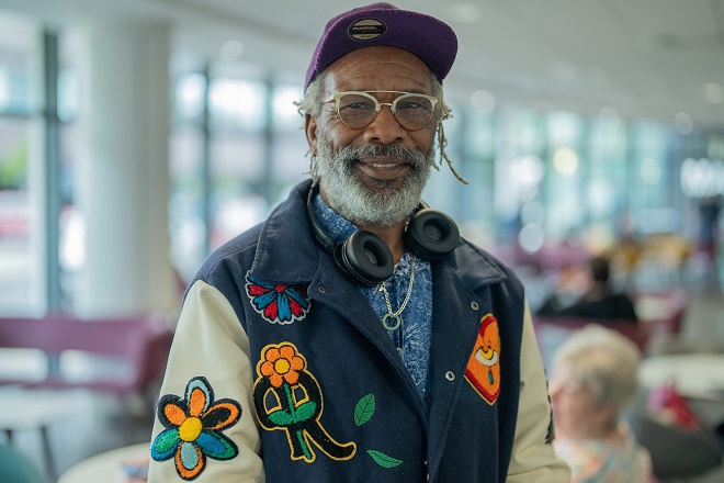 A photo of Christie patient Winston Carrington